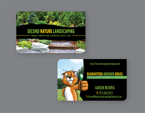 Business Card Design by Fitness for guaranteed greener grass | Design: #1503980