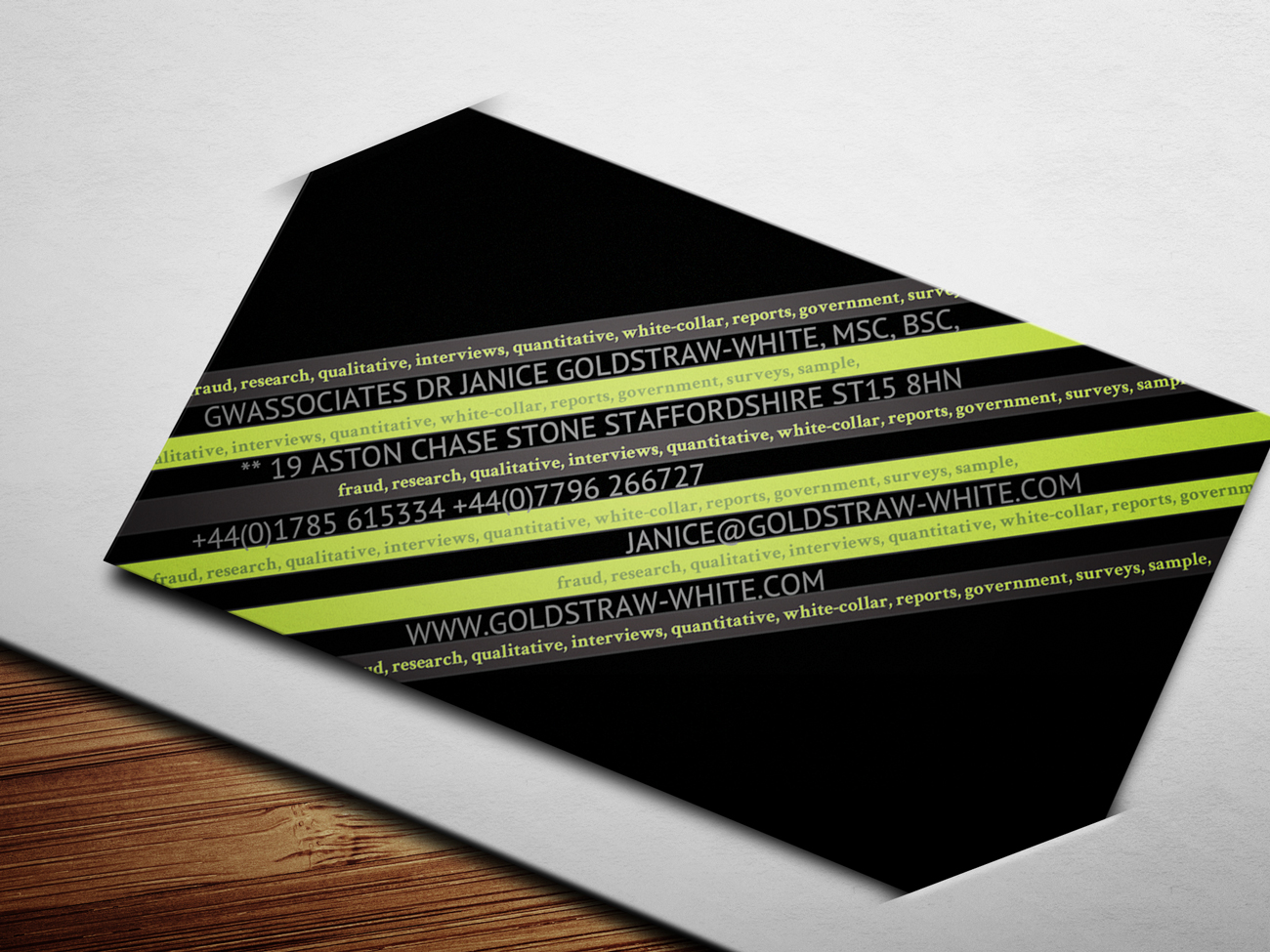 Business Card Design by LuCa for this project | Design #5425373