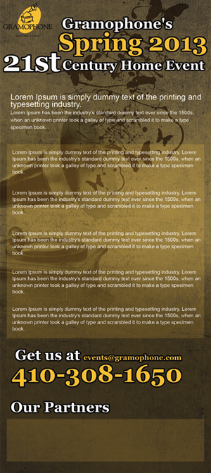 Diseño de Invitación por roopaljain para Gramophone | Diseño: #1531601