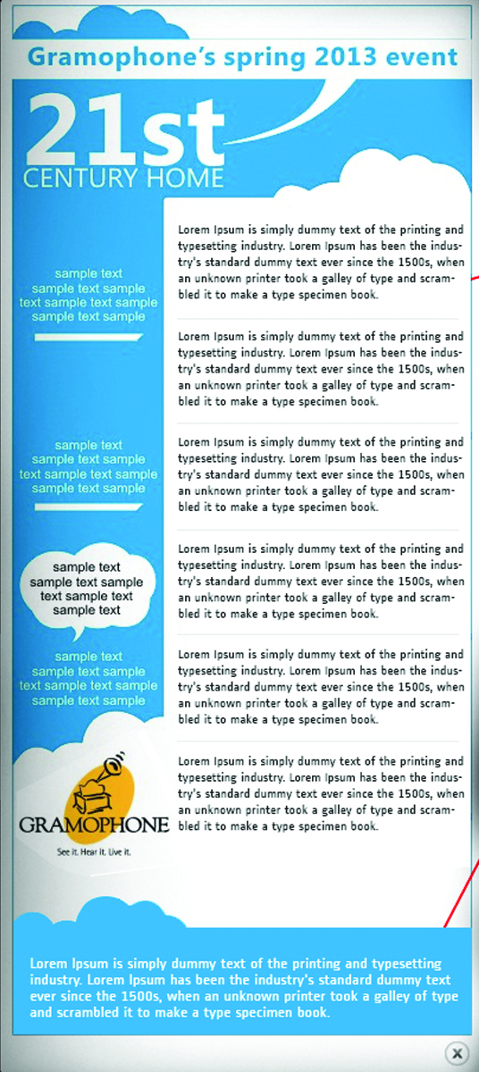 Diseño de Invitación por roopaljain para Gramophone | Diseño #1531693