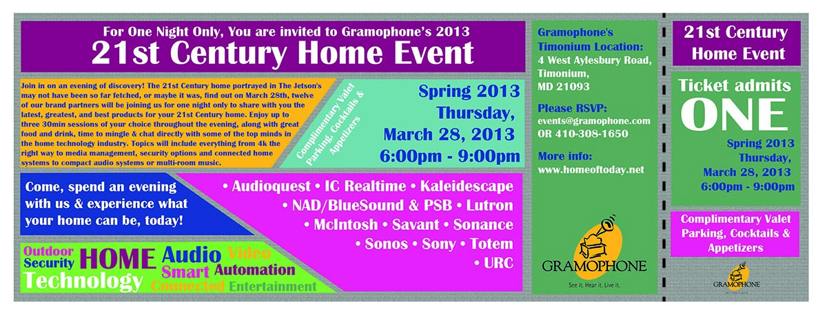 Invitation Design by Lou Sharp for Gramophone | Design #1539531