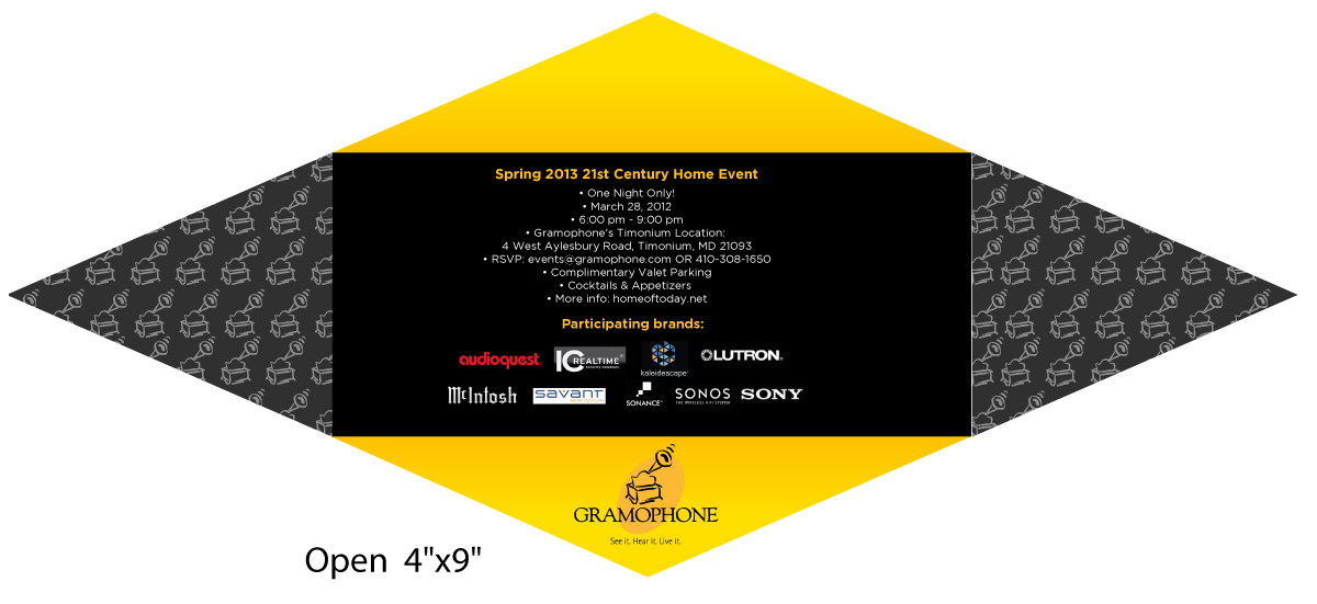 Diseño de Invitación por JCR para Gramophone | Diseño #1529654