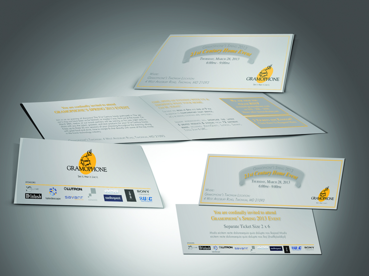 Design Invitation par yesDesign pour Gramophone | Design #1528408