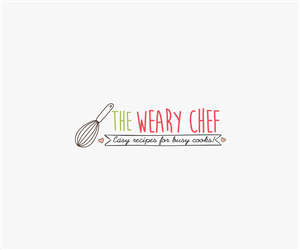 The Weary Chef: Easy recipes for busy cooks! | Logo Design by mrSergio