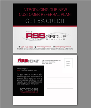 Diseño de Postal por NatPearlDesigns para The RSS Group International, Inc. | Diseño: #5359164