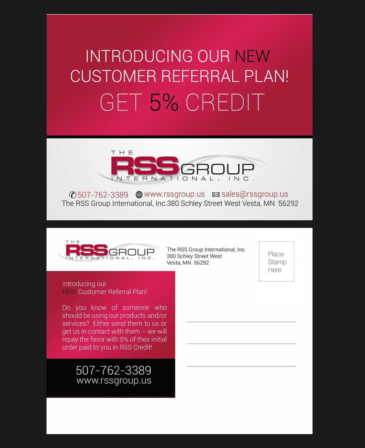 Design de Carte Postale par NatPearlDesigns pour The RSS Group International, Inc. | Design #5360792