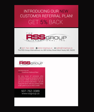 Diseño de Postal por NatPearlDesigns para The RSS Group International, Inc. | Diseño: #5369107