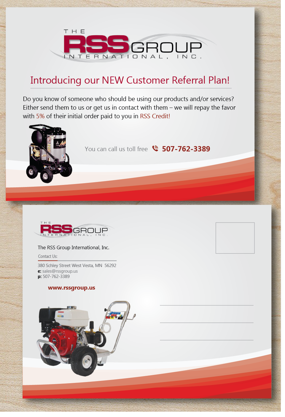 Postcard Design by alex989 for The RSS Group International, Inc. | Design #5345902