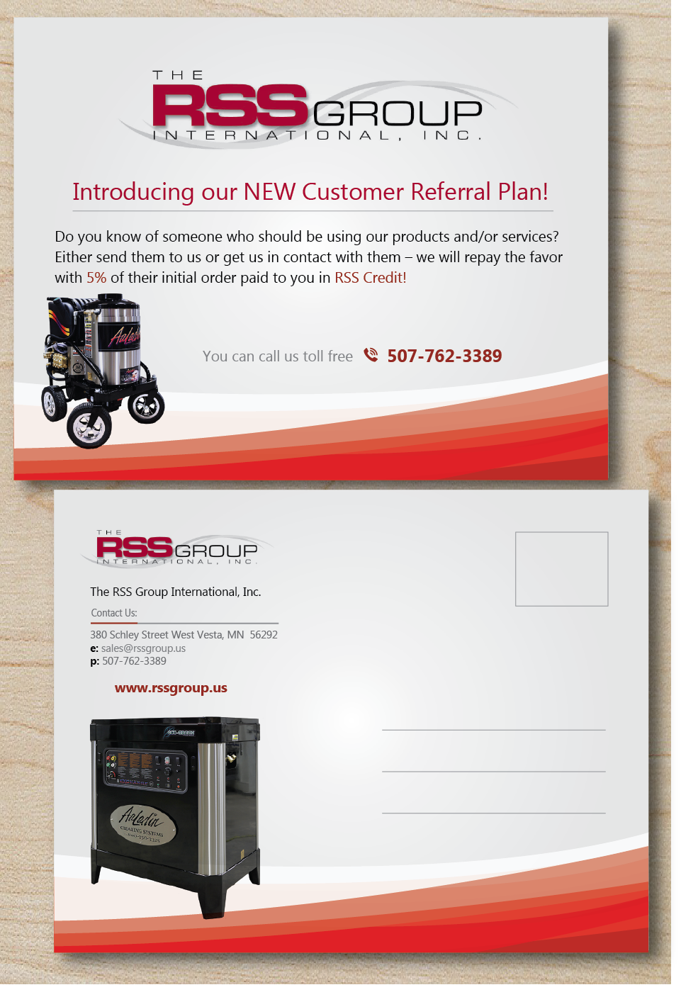 Postcard Design by alex989 for The RSS Group International, Inc. | Design #5369970