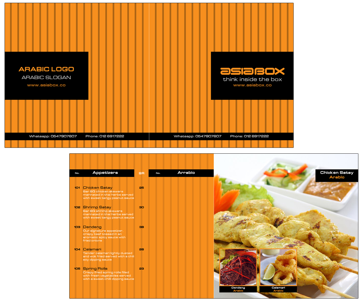 Menu Design by Moustache-Graphics for this project | Design #5408483