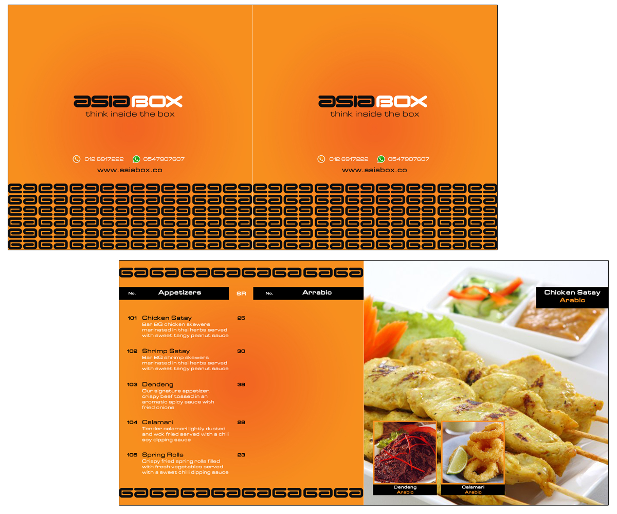 Menu Design by Moustache-Graphics for this project | Design #5409997