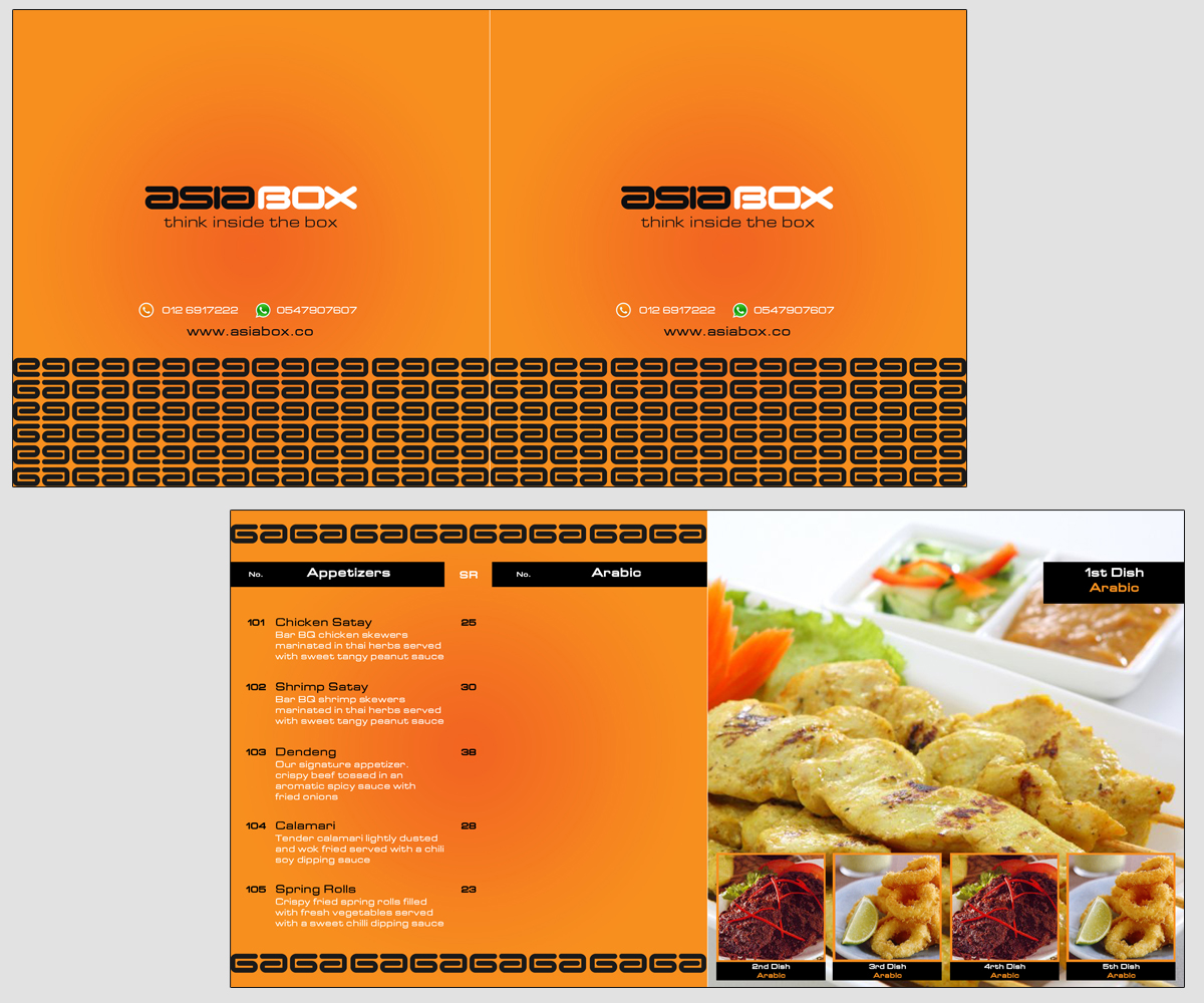 Menu Design by Moustache-Graphics for this project | Design #5444781