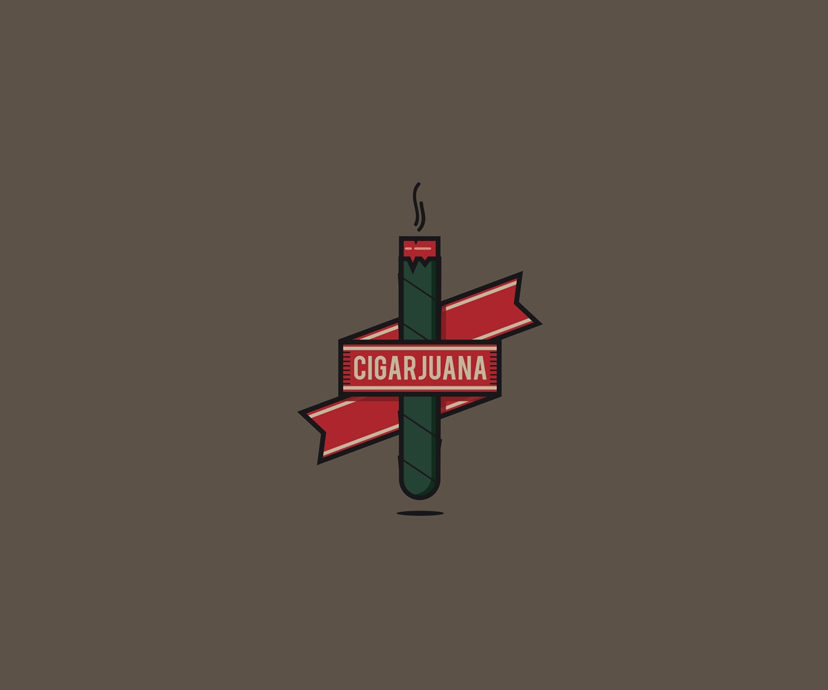 Cigarjuana Logo Design by Ray Gunn
