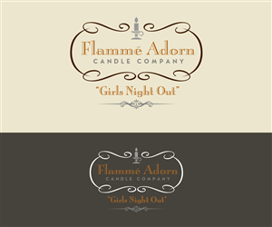 Flamme Adorn Candle Company | Label Design by Thomas DeHart
