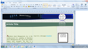 Newsletter Design by Dee