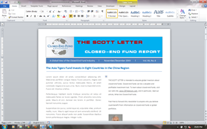 Newsletter Design by ALSS444 for Closed-End Fund Advisors | Design #1562767