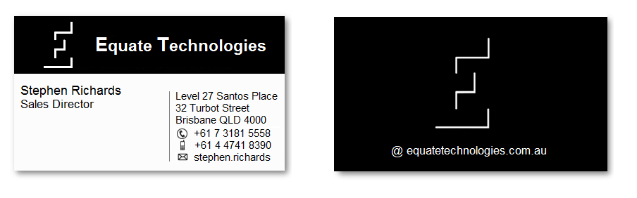 Business Card Design by R K for Equate Technologies | Design #1501235