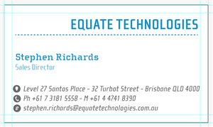 Design de Carte de Visite par OFF ROAD pour Equate Technologies | Design : #1511763