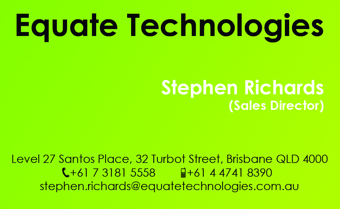 Business Card Design by Alireza Mirzaei for Equate Technologies | Design #1504510