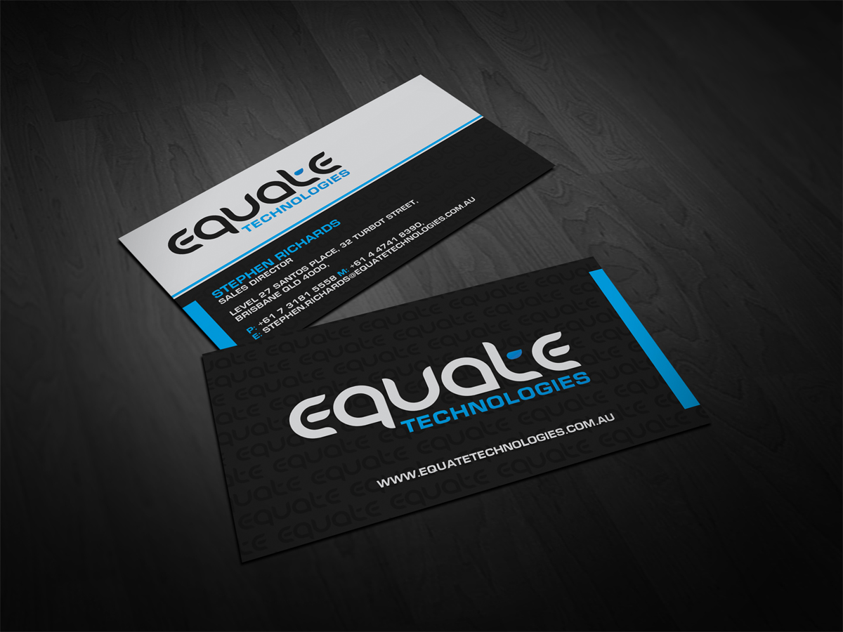 Design de Carte de Visite par diRtY.EMM pour Equate Technologies | Design #1501860