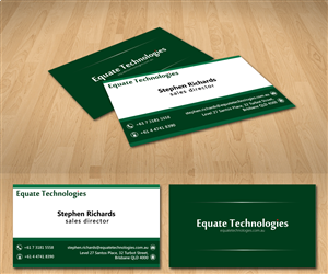 Design de Carte de Visite par Radu Borzea pour Equate Technologies | Design : #1509887