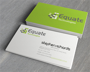 Business Card Design by JessicaD for Equate Technologies | Design #1506661