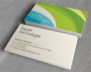 Design de Carte de Visite par JessicaD pour Equate Technologies | Design : #1506787