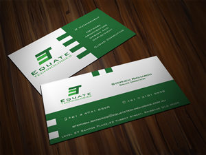 Design de Carte de Visite par Scorpius design pour Equate Technologies | Design : #1507758