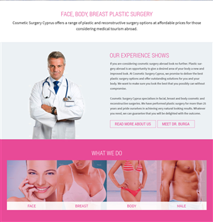 Web Design by Manuli for Cosmetic Surgery Cyprus | Design: #5368610