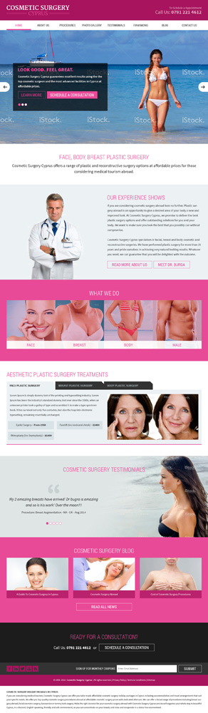 Web Design by Manuli for Cosmetic Surgery Cyprus | Design #5368656