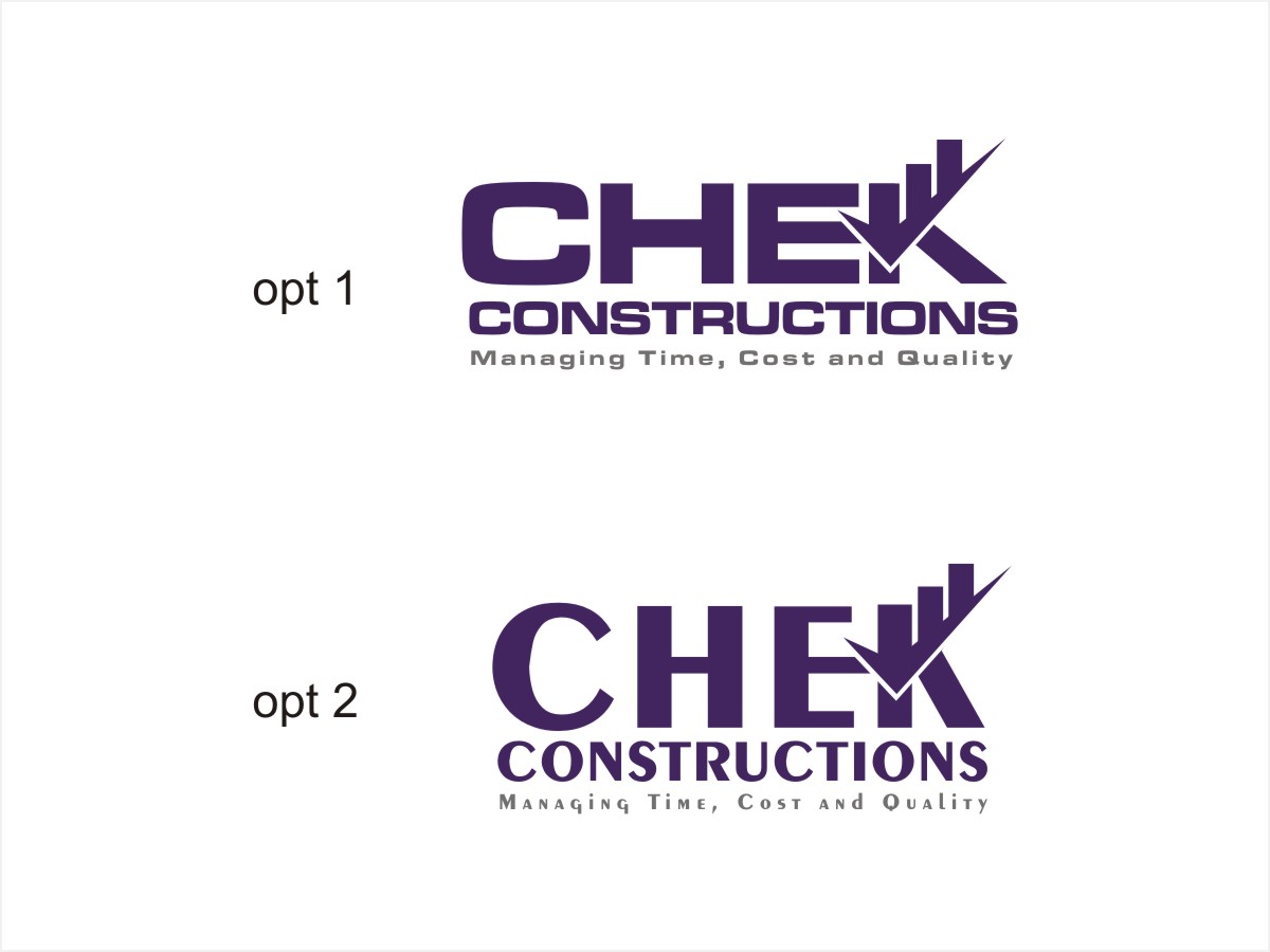 Logo Design by Sushma for CHEK Constructions | Design #5411552