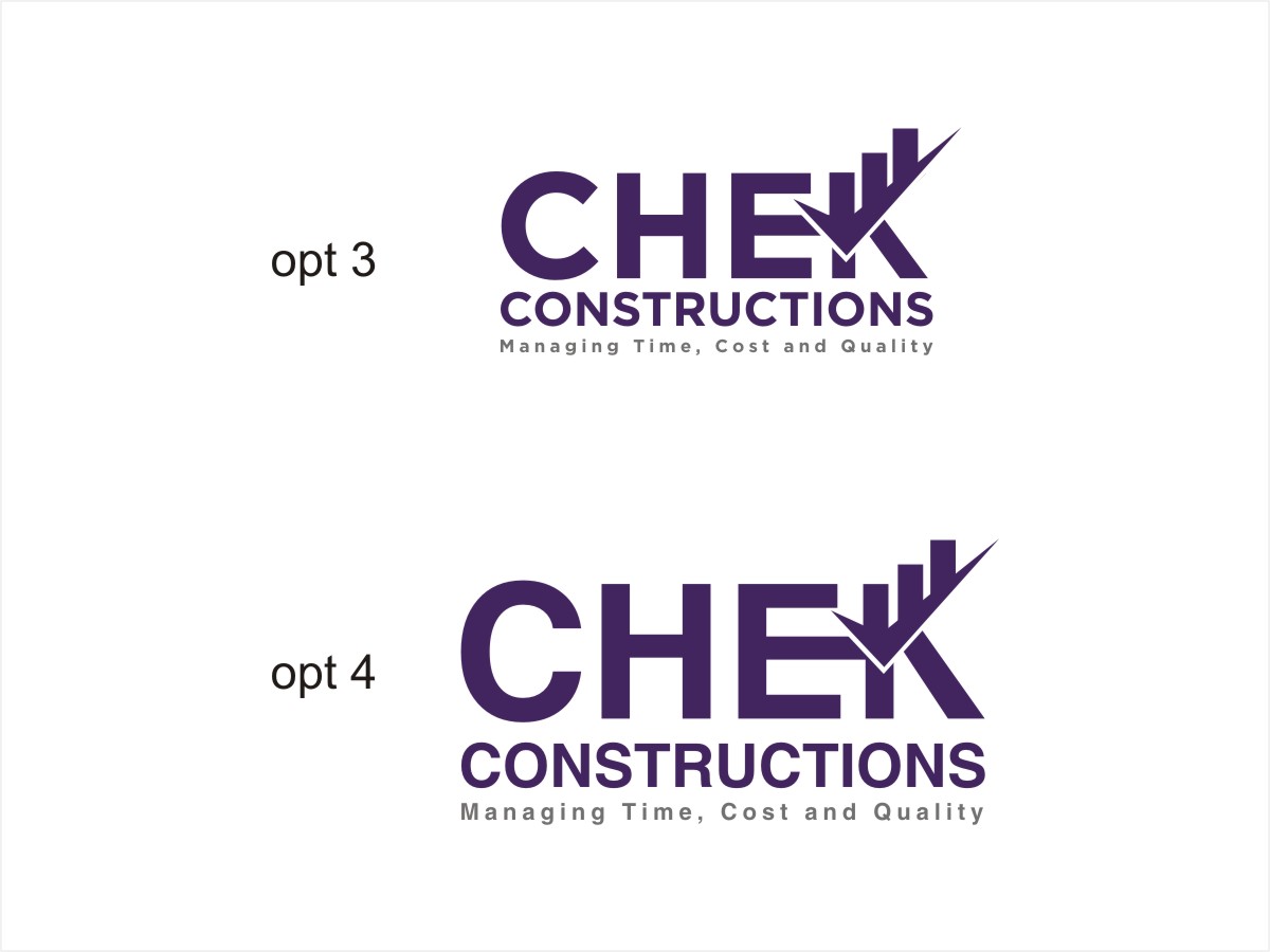 Logo Design by Sushma for CHEK Constructions | Design #5411560