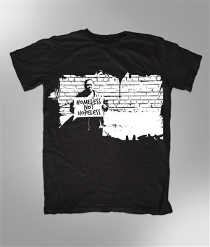 Fashion T-shirt to raise funds for homelessness | T-shirt Design by steve13