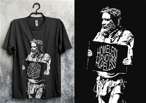 Fashion T-shirt to raise funds for homelessness | T-shirt Design by db1404