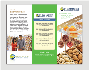Broschüren-Design von Adylhere für Setara Dry Fruits, Nuts & Saffron | Design: #5403316