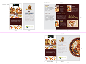 Brochure Design by piamarie09 for Setara Dry Fruits, Nuts & Saffron | Design #5398186