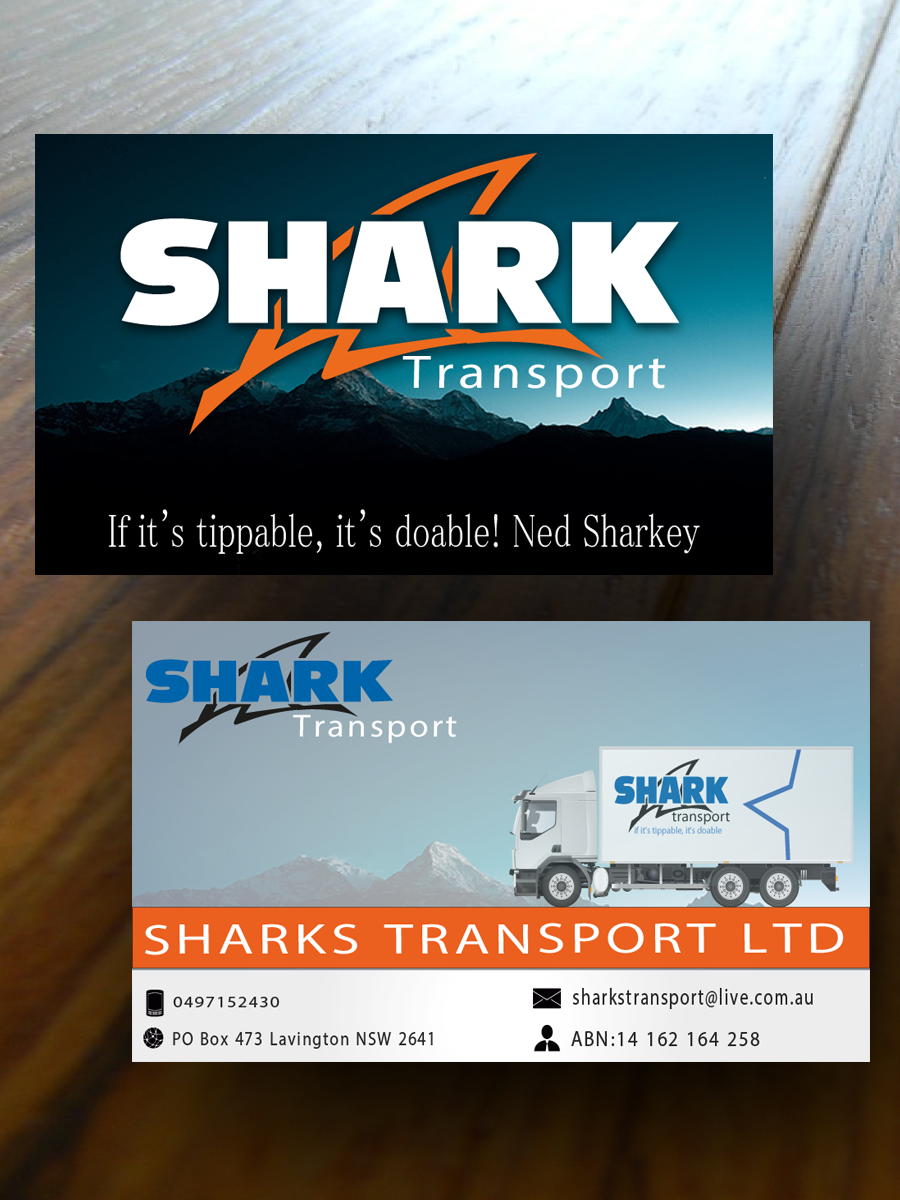 Business Card Design by hirundo.design for Sharks Transport | Design #1499249