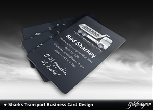 Business Card Design by gekgrfx for Sharks Transport | Design: #1489701