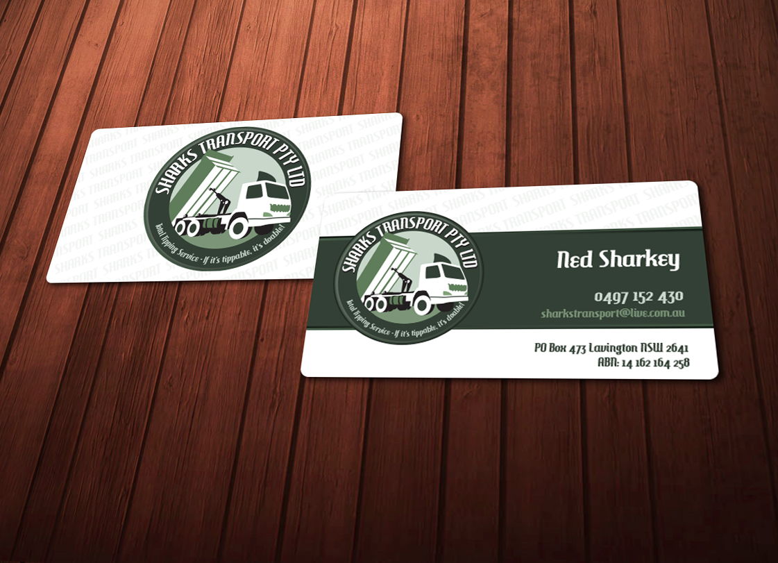 Diseño de Tarjeta de Presentación por Chere para Sharks Transport | Diseño #1499563
