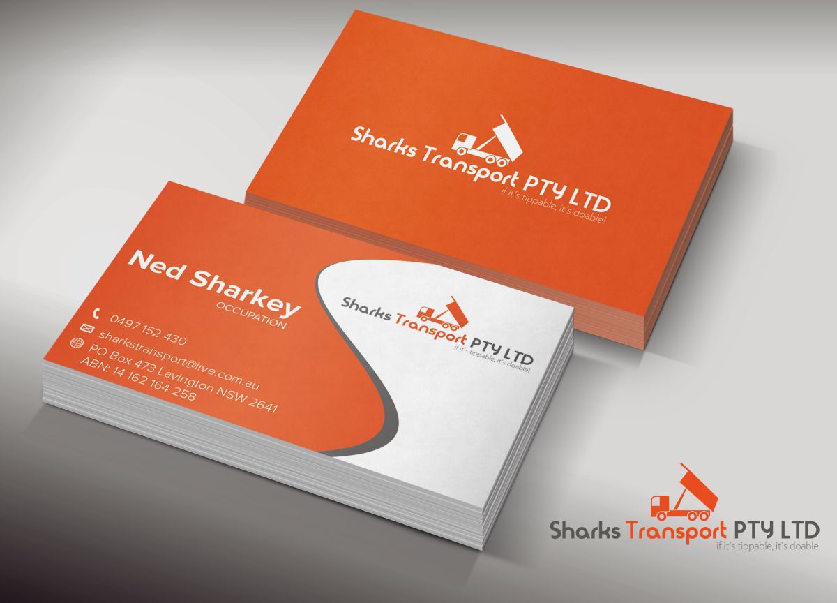 Business Card Design by valiz for Sharks Transport | Design #1498341