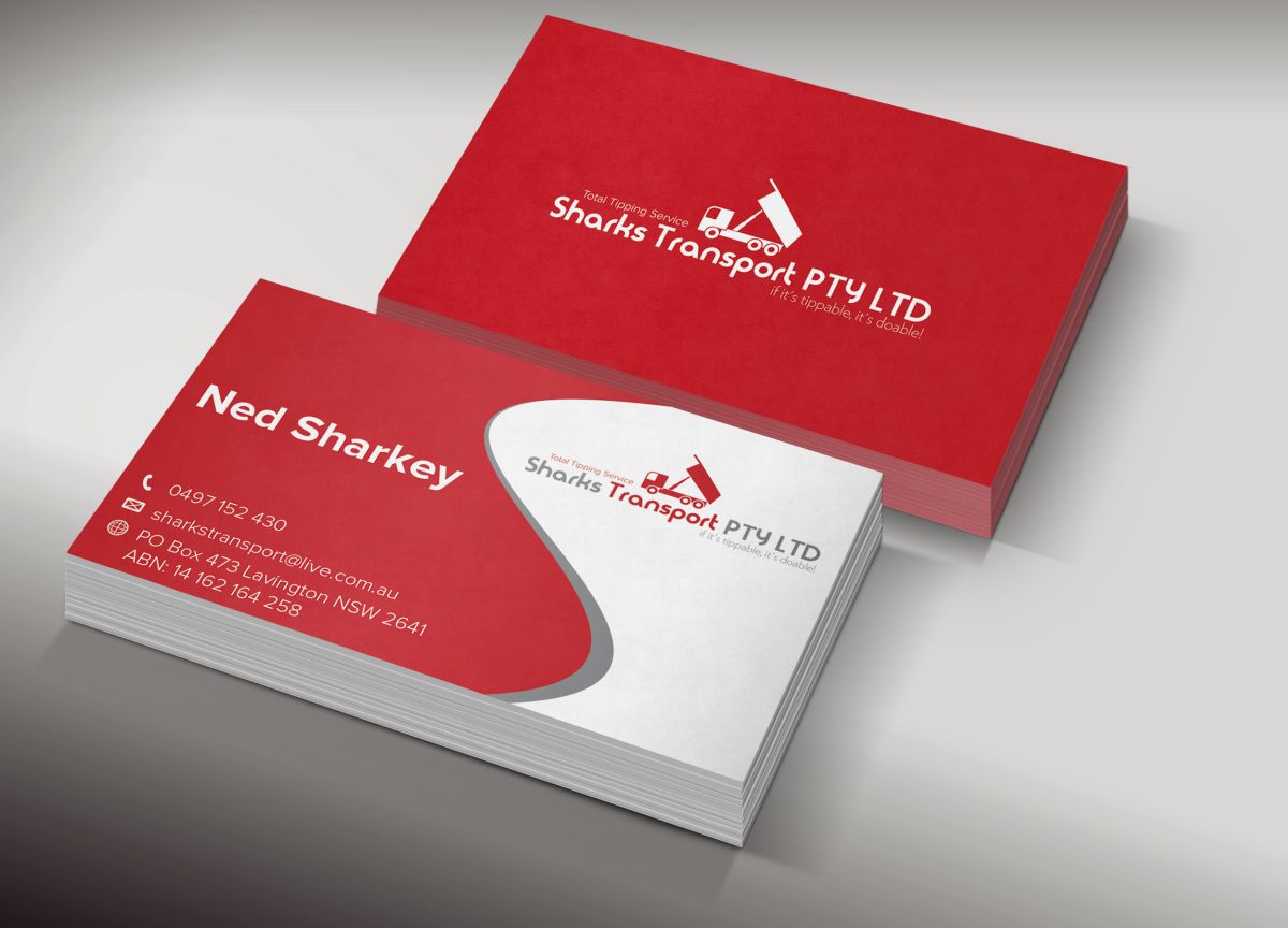 Business Card Design by valiz for Sharks Transport | Design #1501107