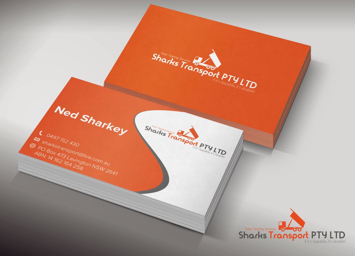 Business Card Design by valiz for Sharks Transport | Design #1501792