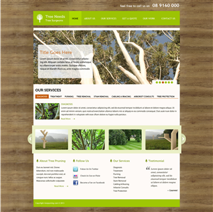 Tree Pruning Website | Web-Design von Lauren