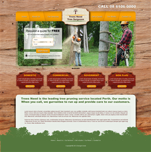Tree Pruning Website | Web-Design von Desire Design Solutions