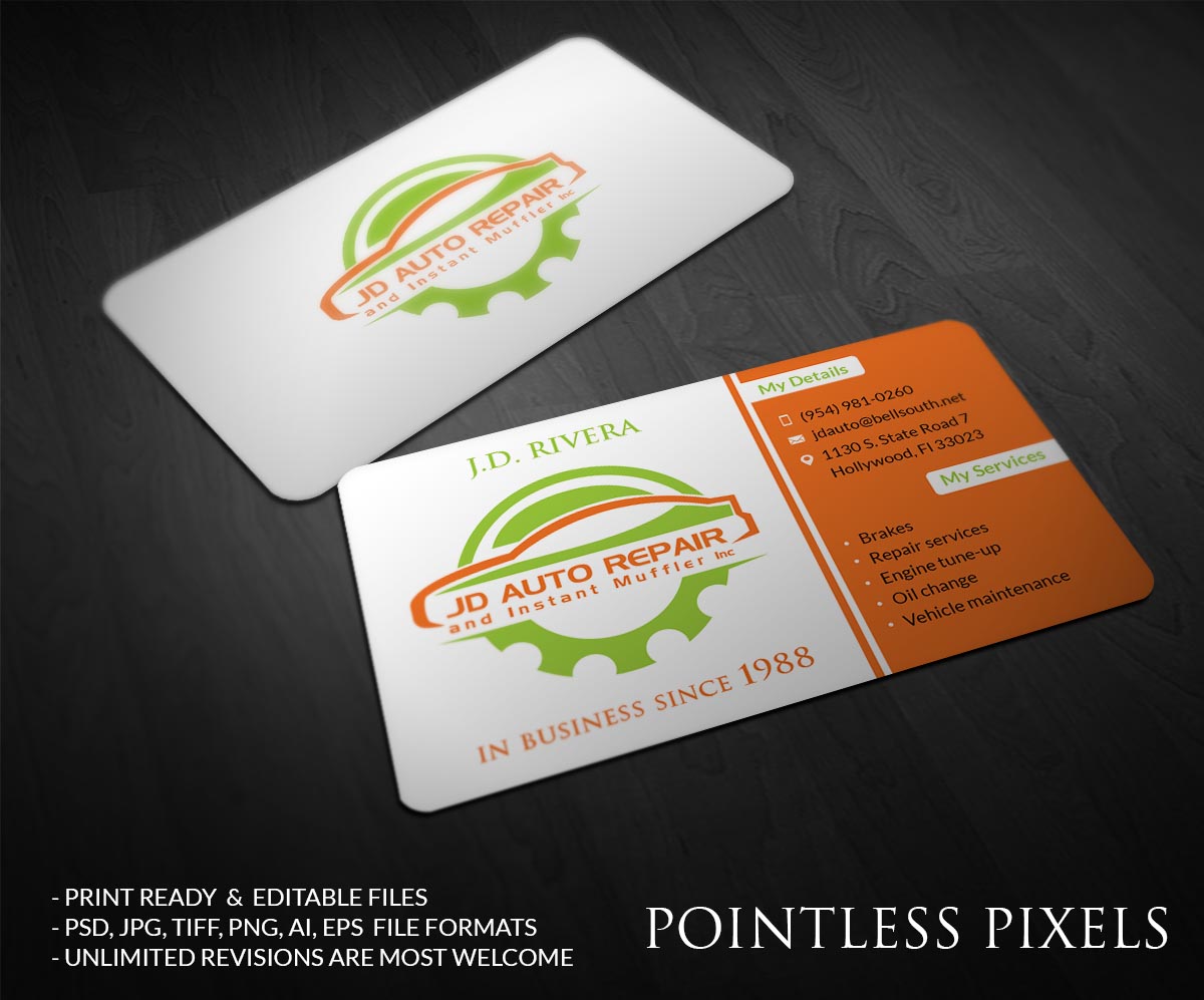 Business Card Design by Pointless Pixels India for this project | Design #5350372