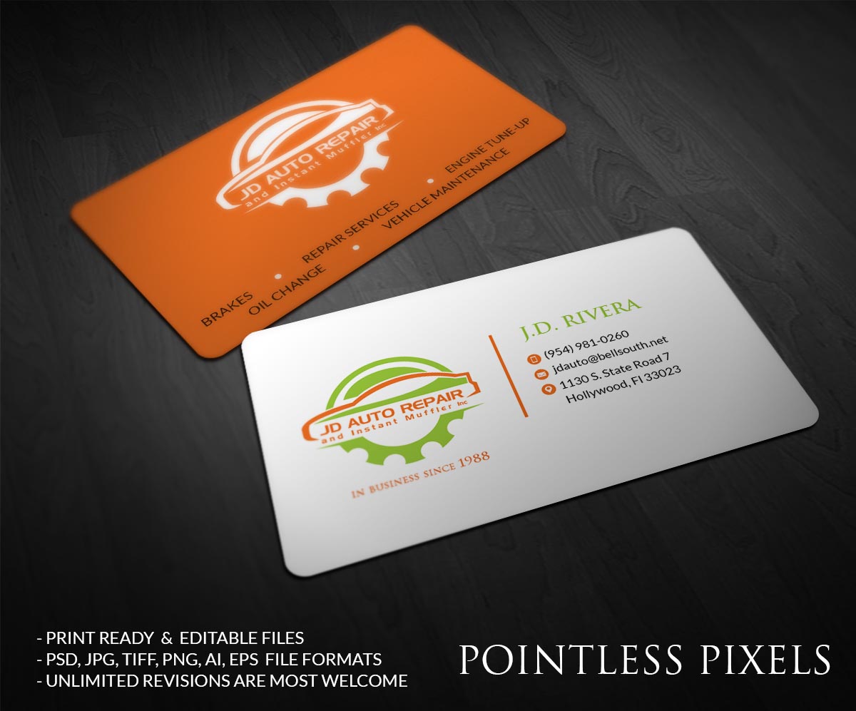 Business Card Design by Pointless Pixels India for this project | Design #5358415