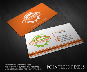 Business Card Design by Pointless Pixels India for this project | Design: #5376301