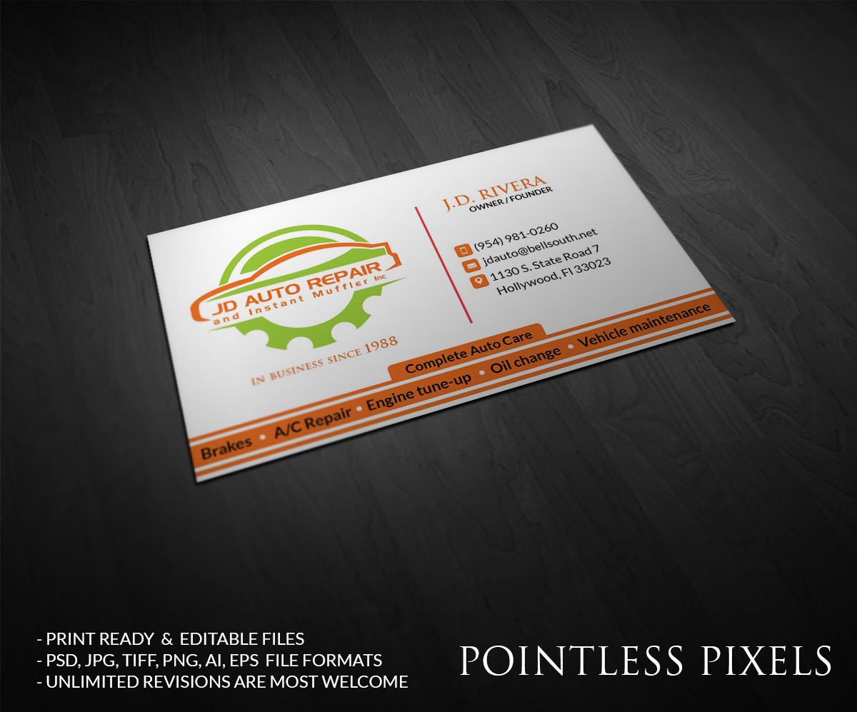 Design de Carte de Visite par Pointless Pixels India pour ce projet | Design #5377123
