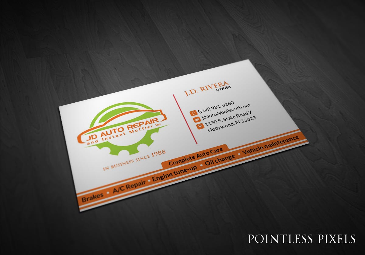 Business Card Design by Pointless Pixels India for this project | Design: #5404323