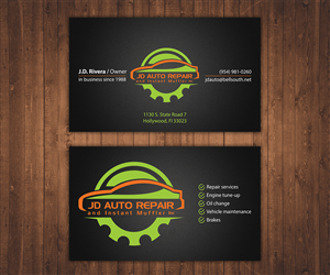 26 year old Auto Repair Shop in need of business cards. | Business Card Design by Stylez Designz